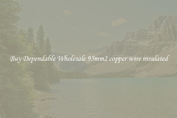 Buy Dependable Wholesale 95mm2 copper wire insulated