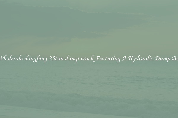 Wholesale dongfeng 25ton dump truck Featuring A Hydraulic Dump Bed