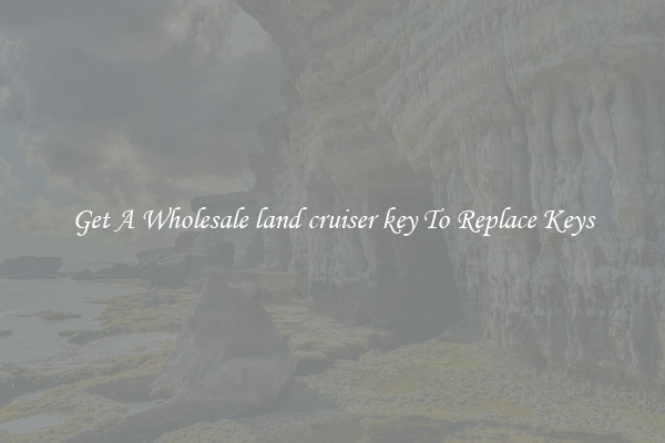 Get A Wholesale land cruiser key To Replace Keys