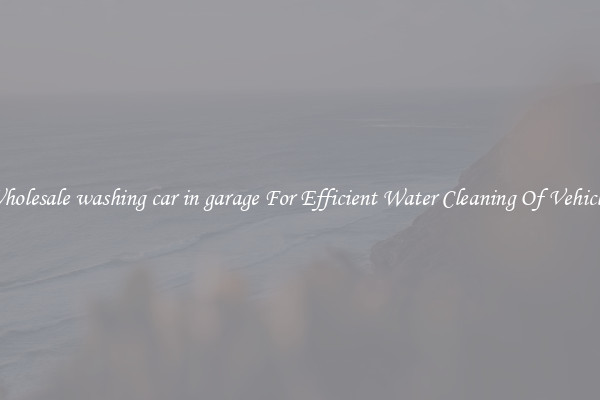 Wholesale washing car in garage For Efficient Water Cleaning Of Vehicles