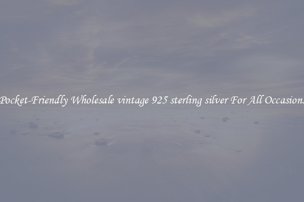 Pocket-Friendly Wholesale vintage 925 sterling silver For All Occasions